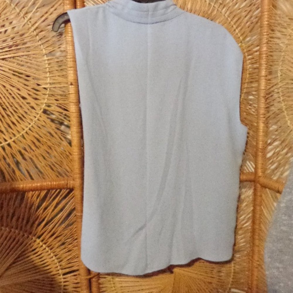 NWT Trina Turk SILK Periwinkle Blue 100% SILK XS OVERSIZED Flowy - Picture 2 of 11